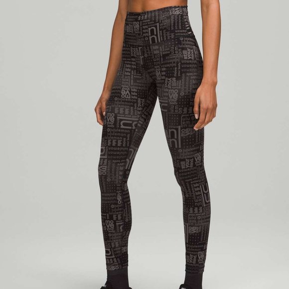 NWT Lululemon Logo Wunder Train High-Rise Tight 25" Contour Fit Ombre Size 2 - Picture 4 of 8